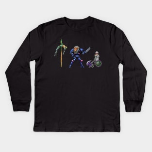 Castlevania Scarecrow, Lion, and Tin Man Kids Long Sleeve T-Shirt